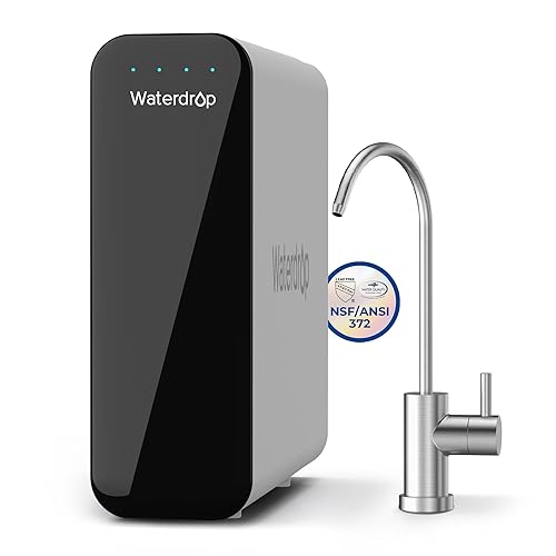 Waterdrop TSU - Sistema de filtro de agua para debajo del fregadero de 00ft alta capacidad de 3 etapas tecnología de Estados Unidos panel