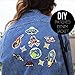Woohome Iron on Patches DIY Sew Decoration Appliques Stickers for Clothing