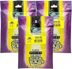 Kampo de Ervas, Kit 3 Chá Misto Cafuné Melissa Camomila Capim L Erva Doce 50