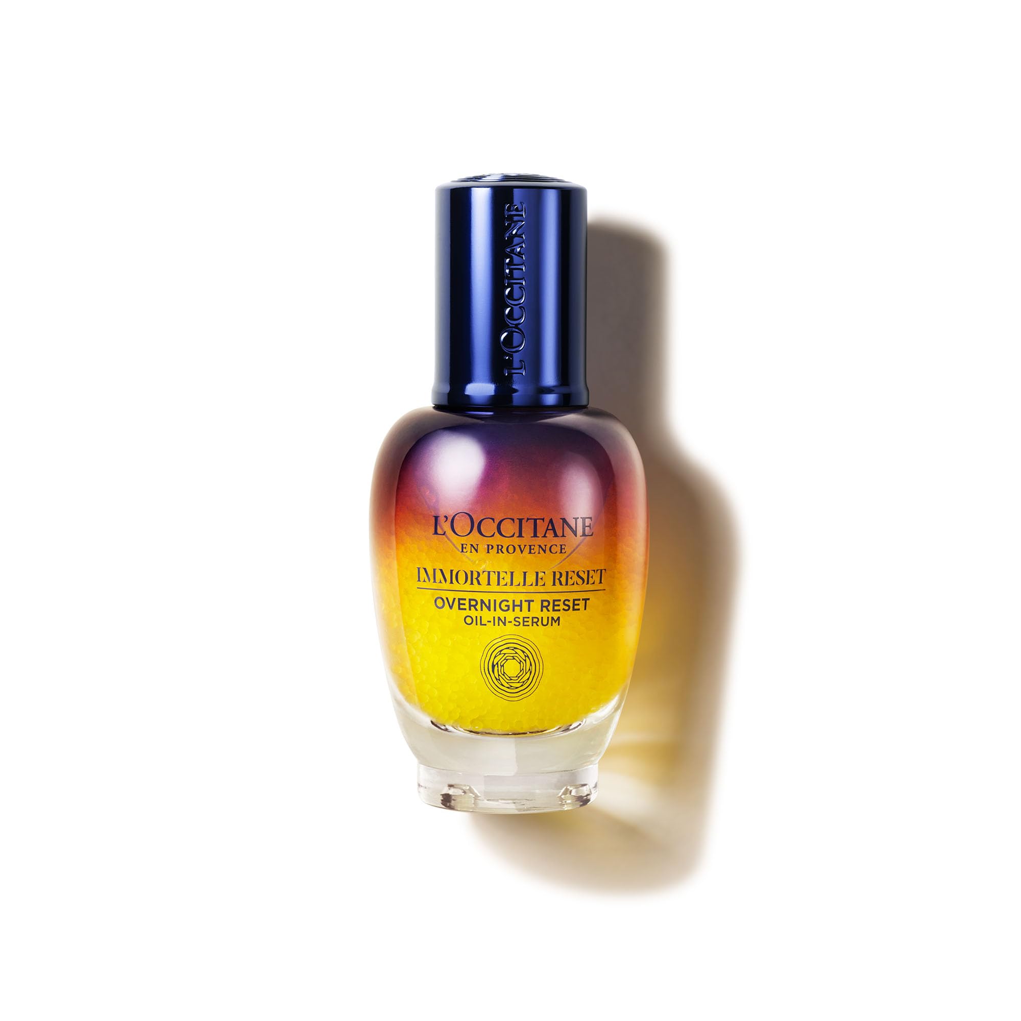 L'OCCITANE Immortelle Reset Serum 30ml | Vegan & 95% Readily Biodegradable | Natural Alternative to Retinol | Overnight Skin Rejuvenation | Premium & Clean Beauty for All Skin Types
