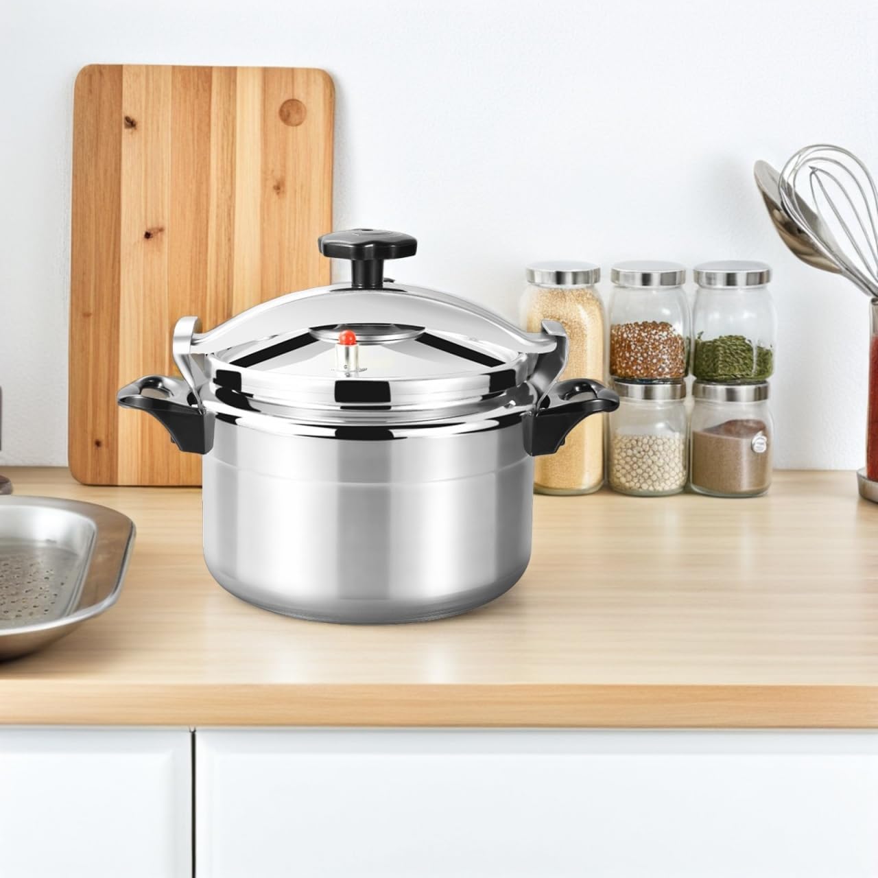 ABOOFAN Aluminum Pressure Cooker, 11L Pressure Canner Release Valve Aluminum Canning Pot Cooker Pot Stove Top