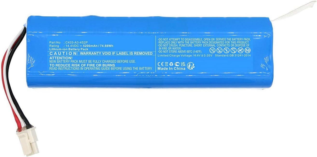 CoreParts Battery for Neabot Vacuum, C433-A3-4S2P,C1048A2