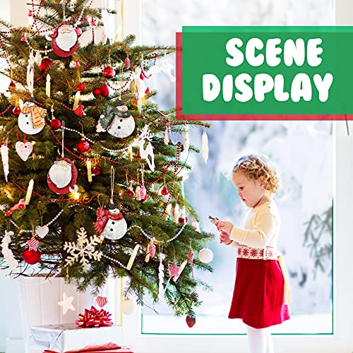 5 Pieces Santa Snowman Metal Christmas Tree Ornaments Xmas Tin Santa Metal Snowman Decorations Hanging Rustic Snowman Decor Set Of 4 For Christmas Favors 4X3.5 Inch #TOP5