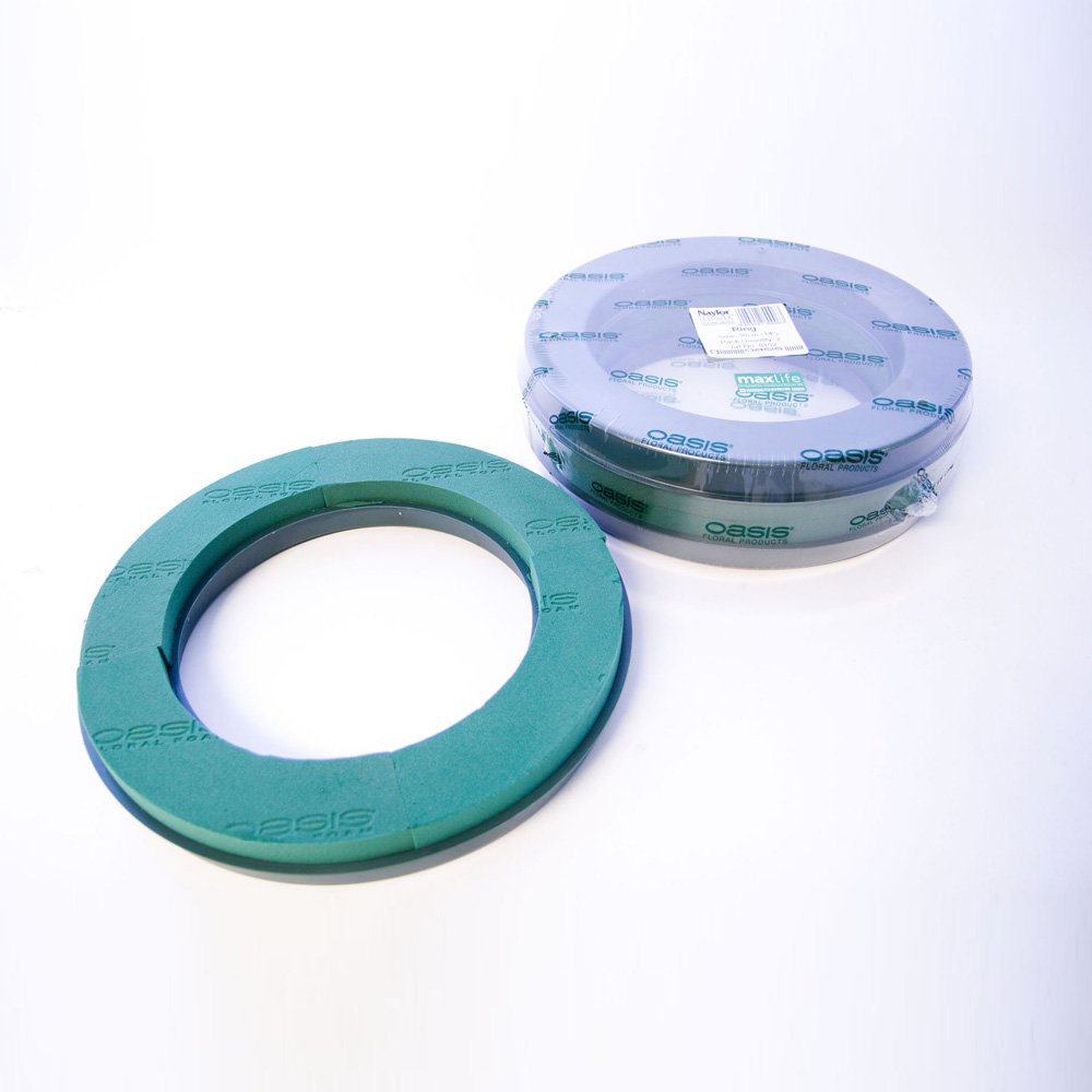 Floristrywarehouse Green Oasis Naylorbase Wreath Rings 14 Inch X 2 Plastic Backed