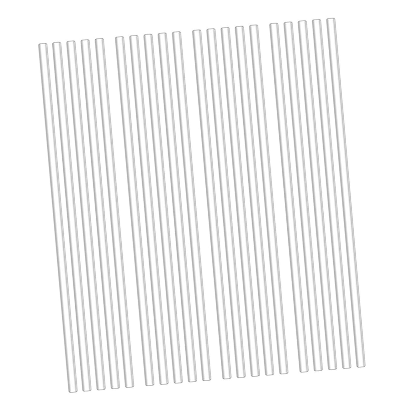 MUCKLILY 100Pcs Premium Acrylic Lollipop Sticks for DIY Candies Chocolate Making Party Decorations Reusable and Easy to Cut Smooth Design for Comfortable Use