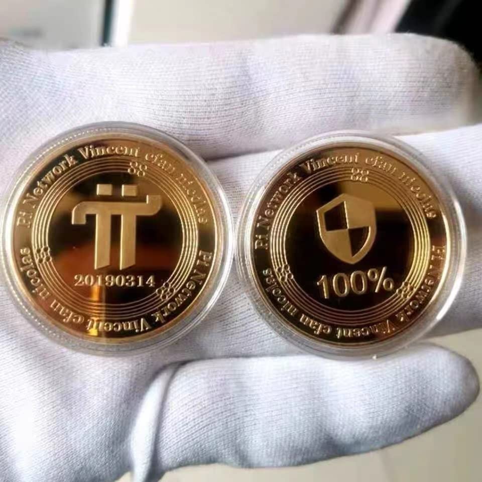 Amazon.com: Pi Coin-Pi 網路加密貨幣,由黃銅製成,實體有形符號紀念品。 (1) : 電子