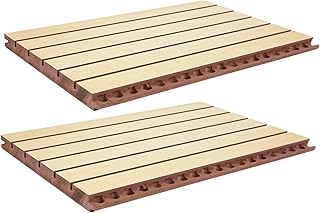 VICASKY 2 Pçs Painel De Absorção Acústica Painel Acústico Interno Painel De Partículas À Prova De Som De Madeira À Prova De Som Placa De Madeira Tijolo À Prova De Som Painéis De Bloqueio