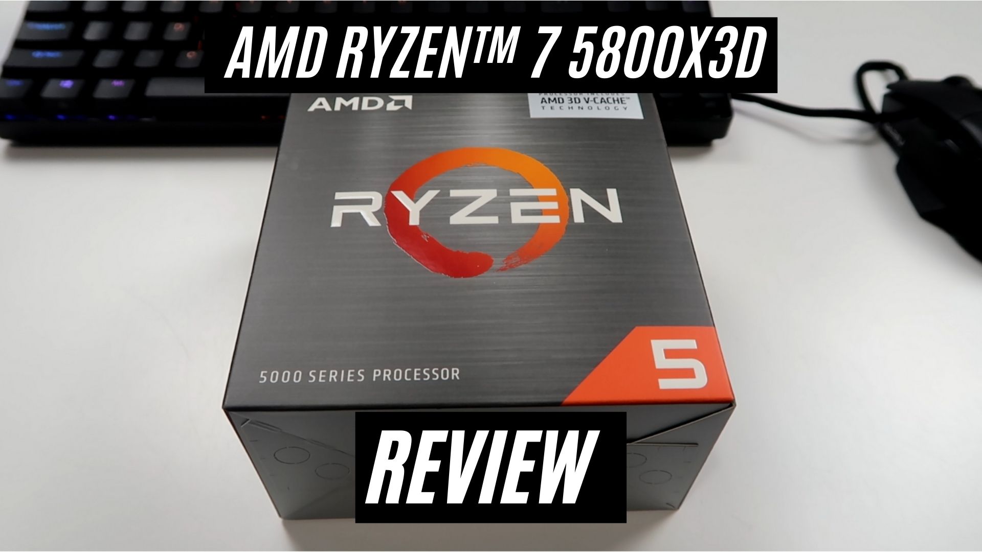 Watch AMD Ryzen 7 5800X3D 8-core CPU Bundle Review on Amazon Live