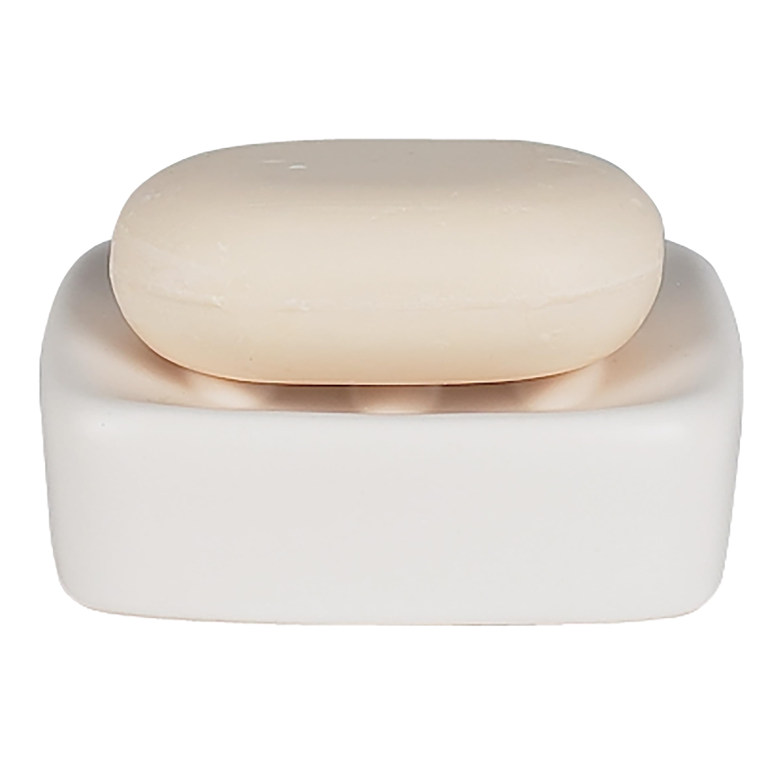 Spirella Retro Stoneware Soap Dish, White