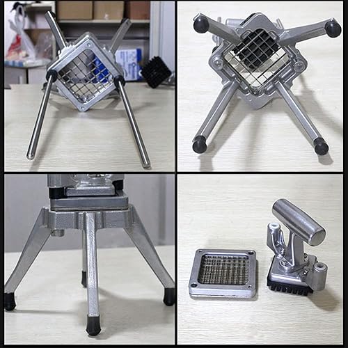 Miniatura 5 de Cortador de papas fritas de repuesto, cortador de verduras comercial, hoja de acero inoxidable y bloque empujador para cortar papas cebollas (38