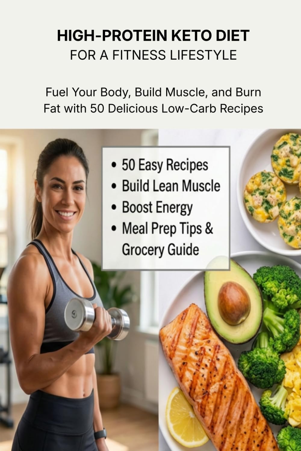 High-Protein Keto Diet for a Fitness Lifestyle: 50 Easy Low-Carb Recipes for Fat Loss, Lean Muscle, Meal Prep & High Protein Living