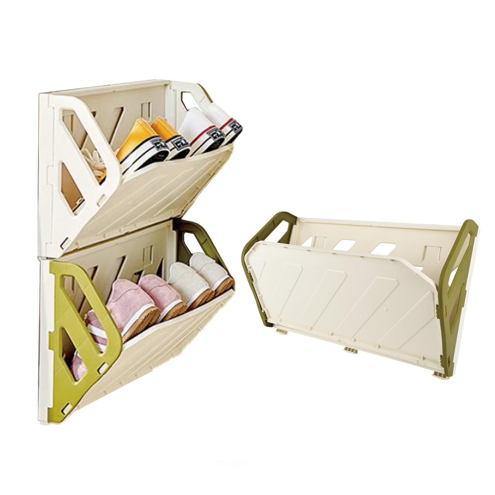 Organiseur de chaussures mural pliable et fin TopHomer pour entrée