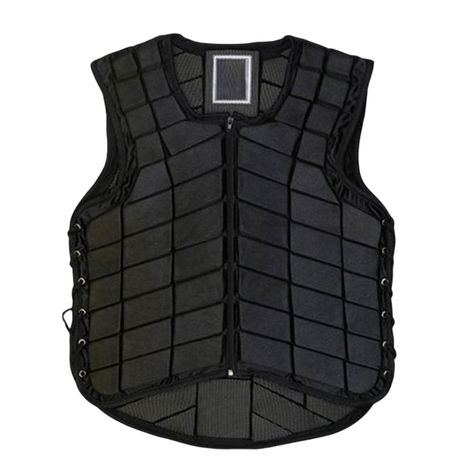 predolo Gilet de Protection d'équitation, Gilet équestre pour Hommes, Gilet d'entraînement, gardes de Sport pour Filles, Le Noir, Adulte L