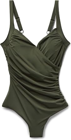CALZEDONIA Womans Slimming One-Piece Swimsuit Elegant Draping