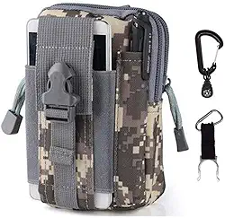 Bolsa utilitária para cinto com suporte de coldre para celular para pistolas compactas subcompactas de 9 mm 380 subcompactas e subcompactas (ACU)
