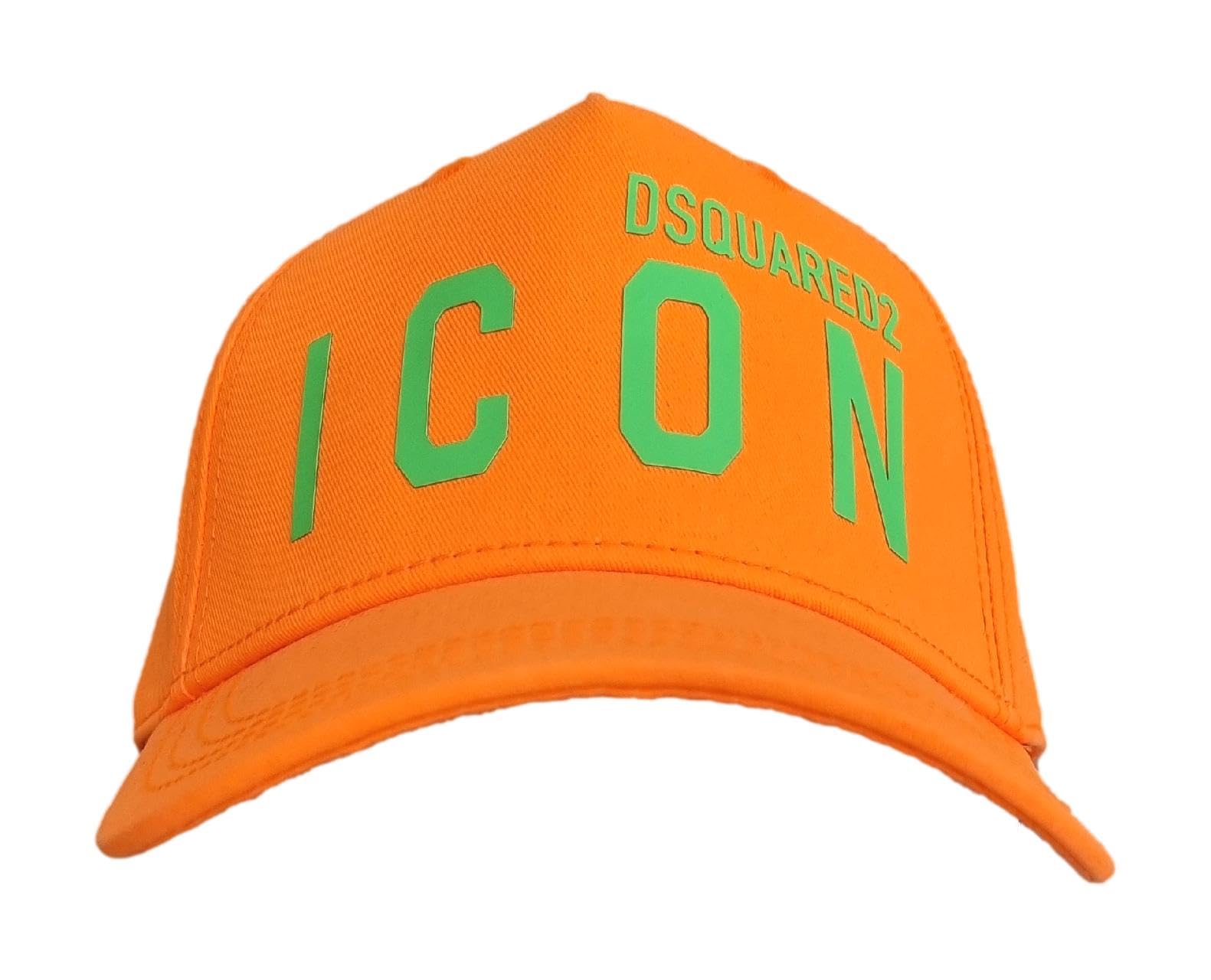 DSQUARED2 Junior Cappello Berretto Baseball Uomo D2F222U tg.3 Arancione-Verde