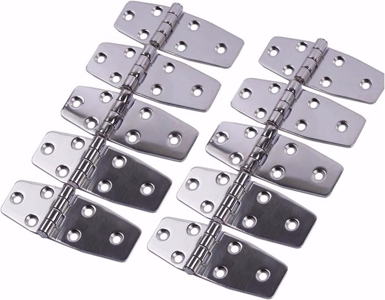 Hinge, 10Pcs 316 Stainless Steel Boat Accessories Marine Flush Door Hinges Architecture, Boat Cabin, Doors and Windows, Cabinets 3.8""X1.5"", QPWY787870