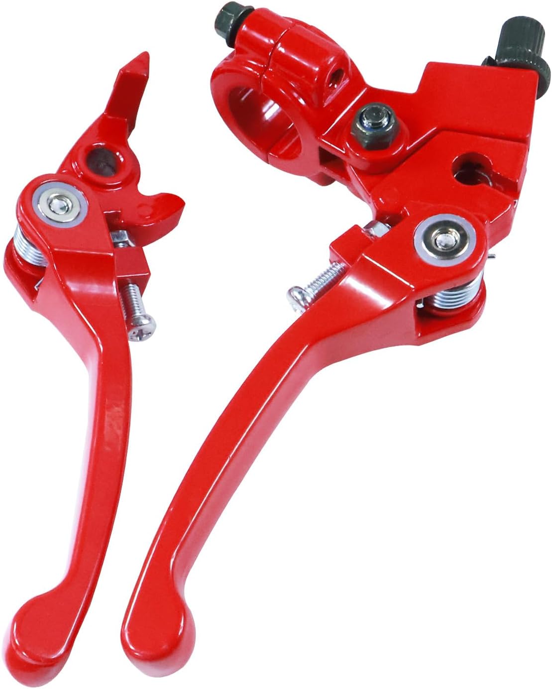 HOLATO Folding Clutch Brake Lever for 50cc 70cc 110cc 125cc 140cc 150cc Apollo RFZ125 DB007 DBX15 X18 X19 Tao Tao DB17 DB27 Coolster M125 SSR Thumpstar Chinese Pit Dirt Bike Motorcycle Red