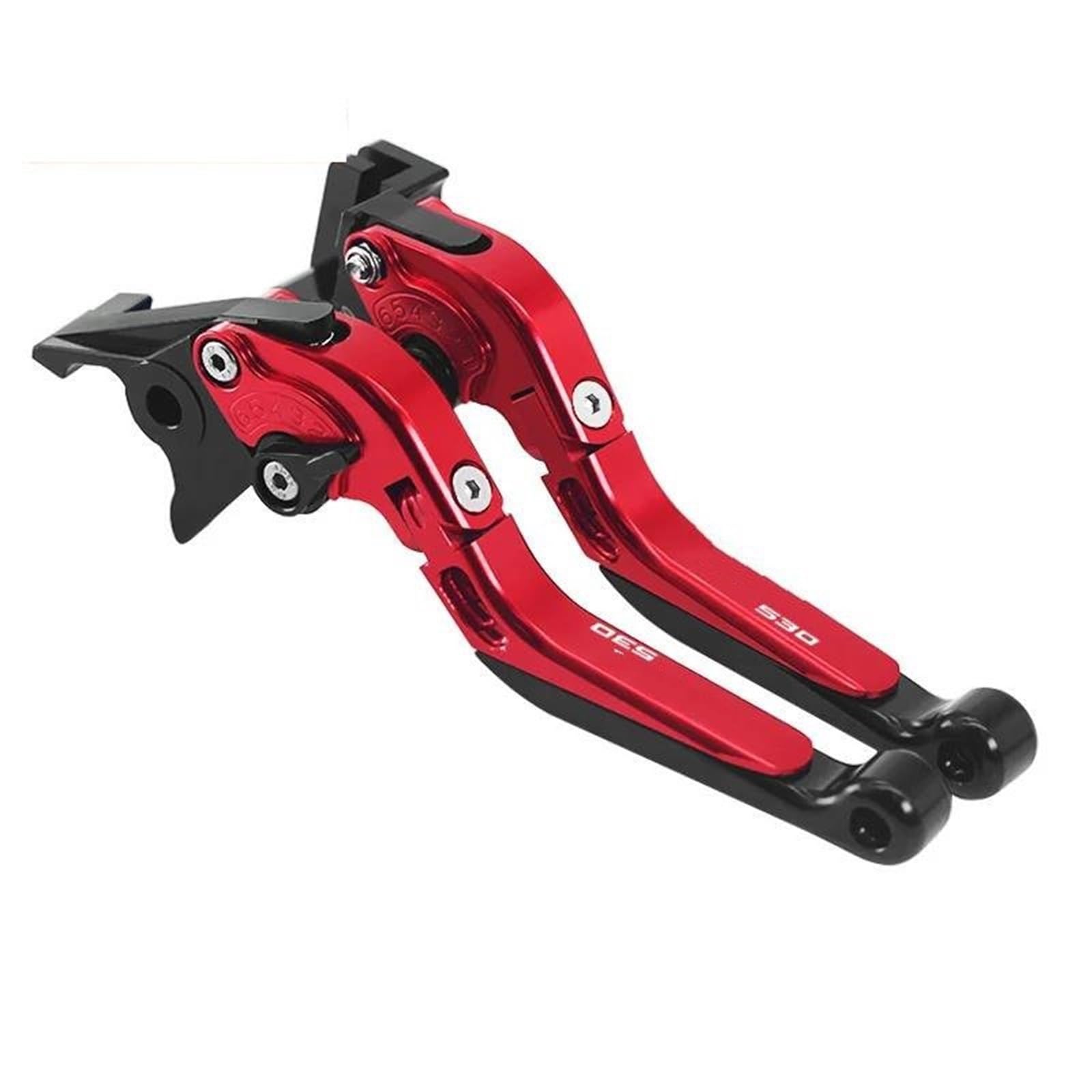 YADLIUASA for TMAX530 SX DX 2012-2018 for TMAX560 for TechMax TMAX 2019-2025 Motorbike Adjustable Folding Extendable Brake Clutch Lever Brake Clutch Lever(Red 530)