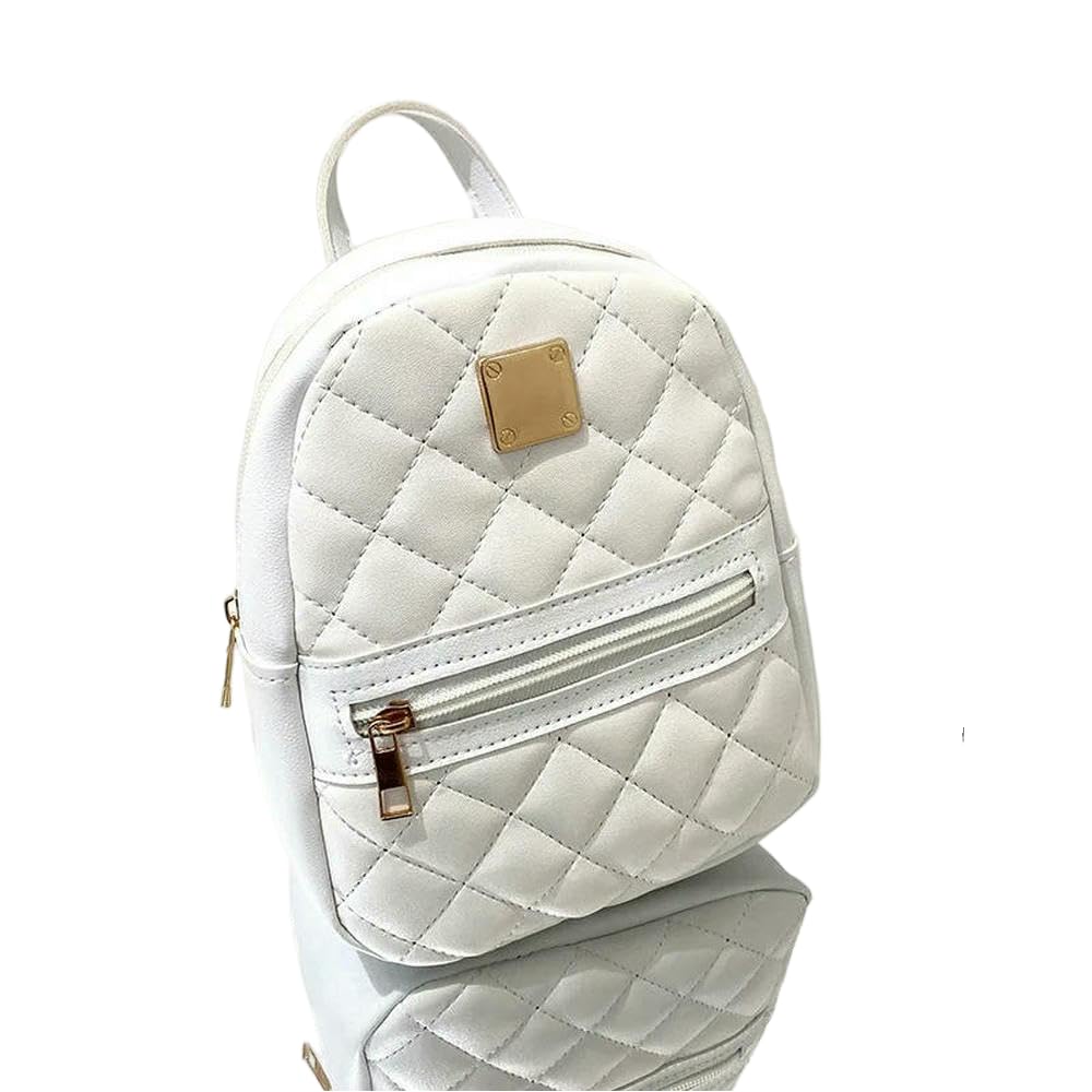 DYRBF plecak dla kobiet skóra PU wielofunkcyjna torba crossbody torba torebka opakowanie luksusowa marka torba na ramię torby kurierskie, biały