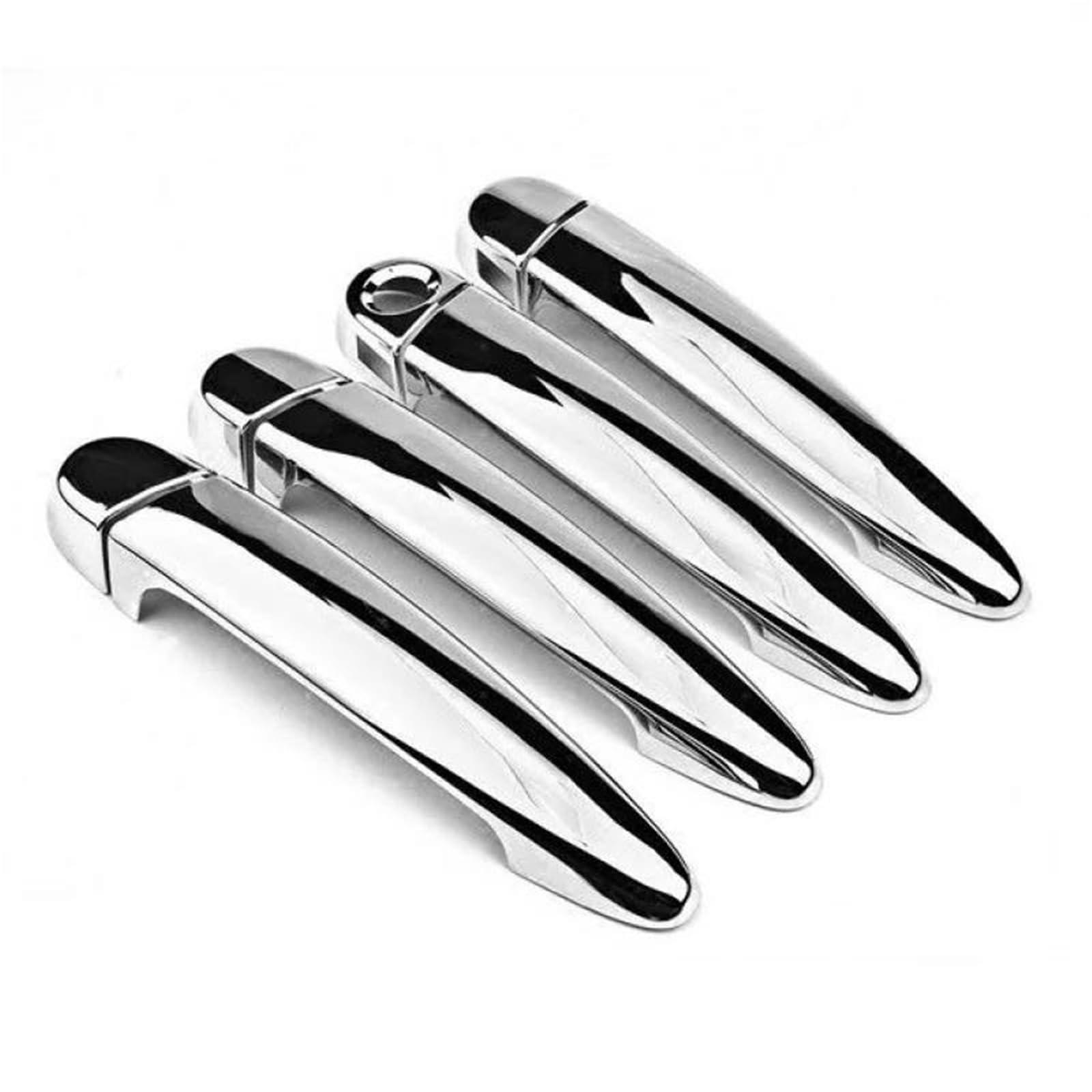 PIWINE Handle Sticker for X5 E70 2008-2013 Carbon Fiber Chrome Car Door Handle Cover Trim Sticker Styling Auto Accessories(OneColor)
