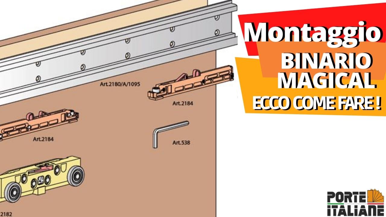 Porta Scorrevole Magical 1200 - Bianco, 90x230 Cm, Binario Invisibile, Apertura Reversibile, Con Maniglia - Foto 7
