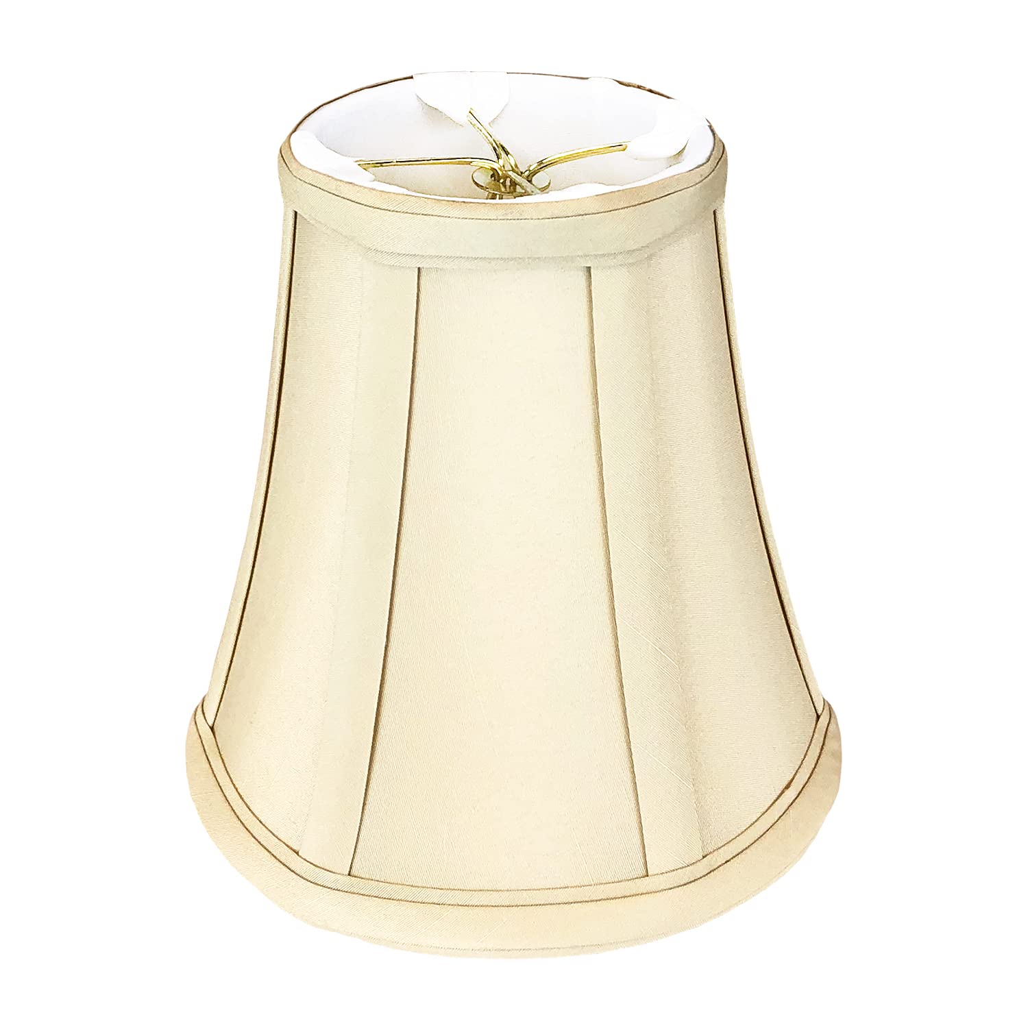 Royal Designs True Bell Lamp Shade, Beige, 3.5 x 6 25, Flame Clip — image 1