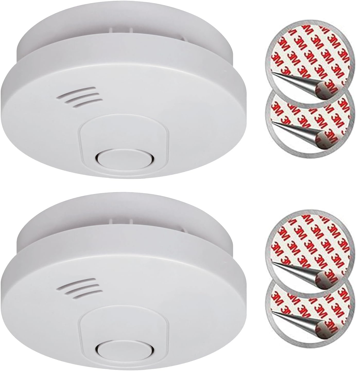 ELRO FS1510 | 2-Piece Smoke Alarm Set | Magnetic Mounting Kit | 10-Year Battery | Compliant with European Standard EN14604 | White | Set of 2