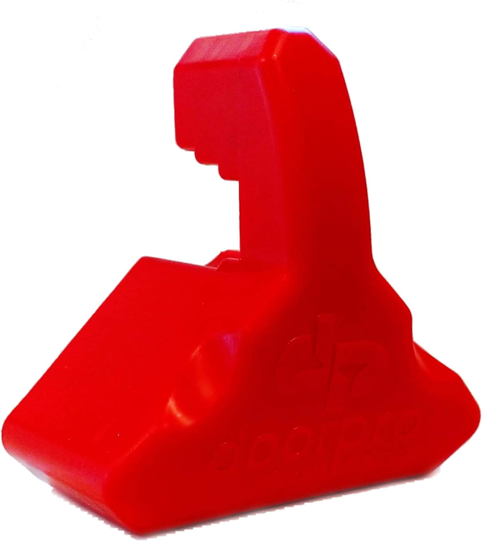 DoorPRO Doorstop(FOR RESIDENTIAL LIGHT WEIGHT DOORS) Red with Adhesive Wall Mount, Hinge Based