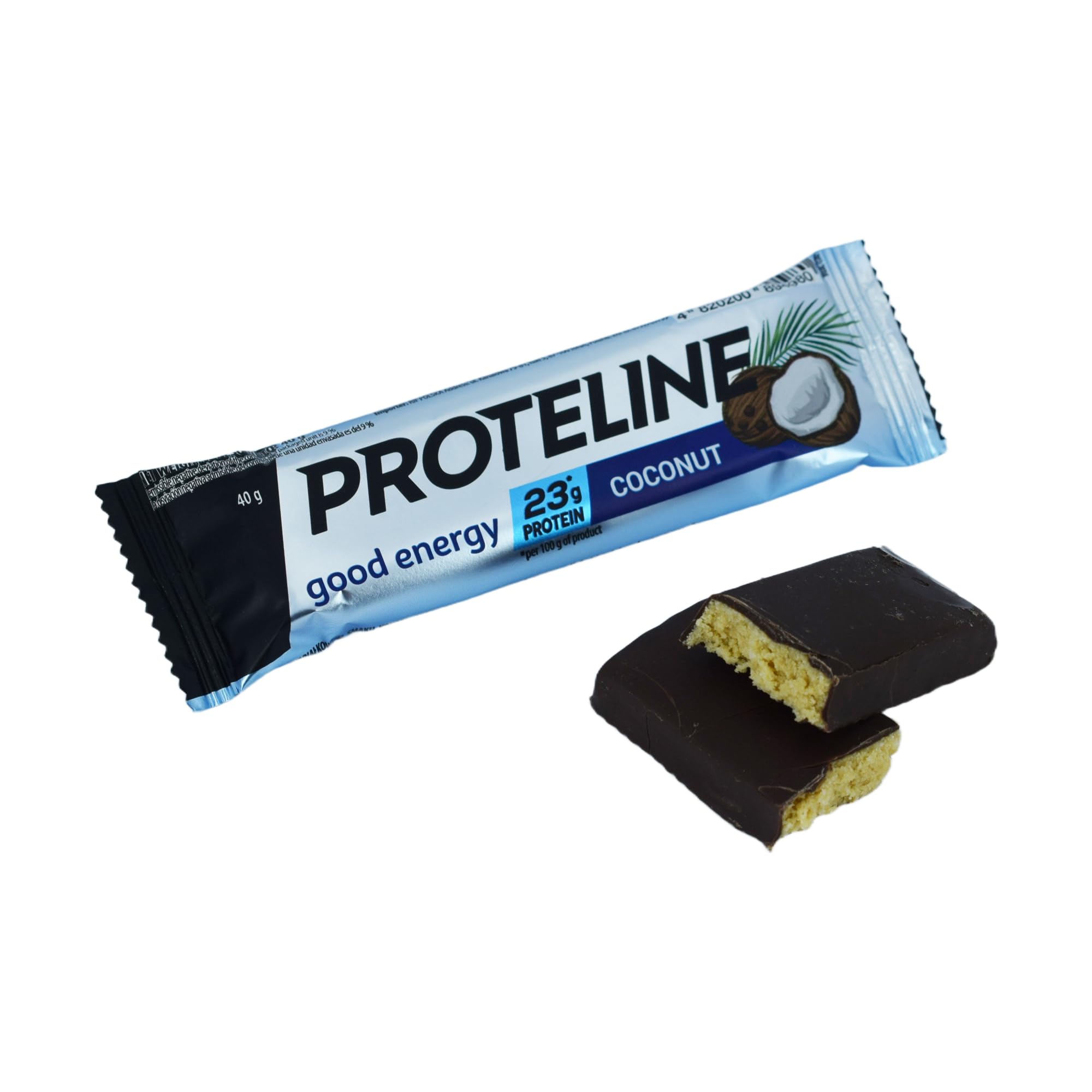 Proteinriegel MIX – gesalzenes Karamell, Kaffee, Kokos, Schokolade – 24 × 40 g – PROTELINE – 26% Protein