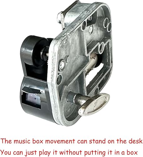 Vista 5 de Pursuestar Caja de música mecánica YunSheng Mecanismo Musical YunSheng DIY Mecanismo Mecanismo de Plata (Opción de 28 Canciones) - Edelweiss