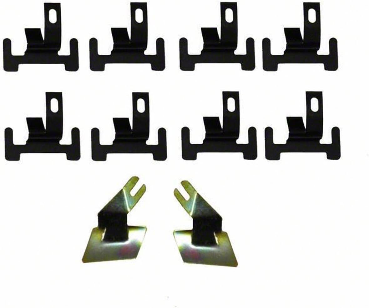 Lower Windshield Molding Clips - 10-Piece Window Trim Fasteners | Compatible with 1967-1969 Chevy Camaro, 1969-1975 Chevy Nova, 1969 Pontiac Firebird