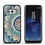 Samsung S8 Plus Case Beautiful blue green Mandala retro dream , DOO UC Laser Technology for Protective Case for Samsung Galaxy S8 Plus Black