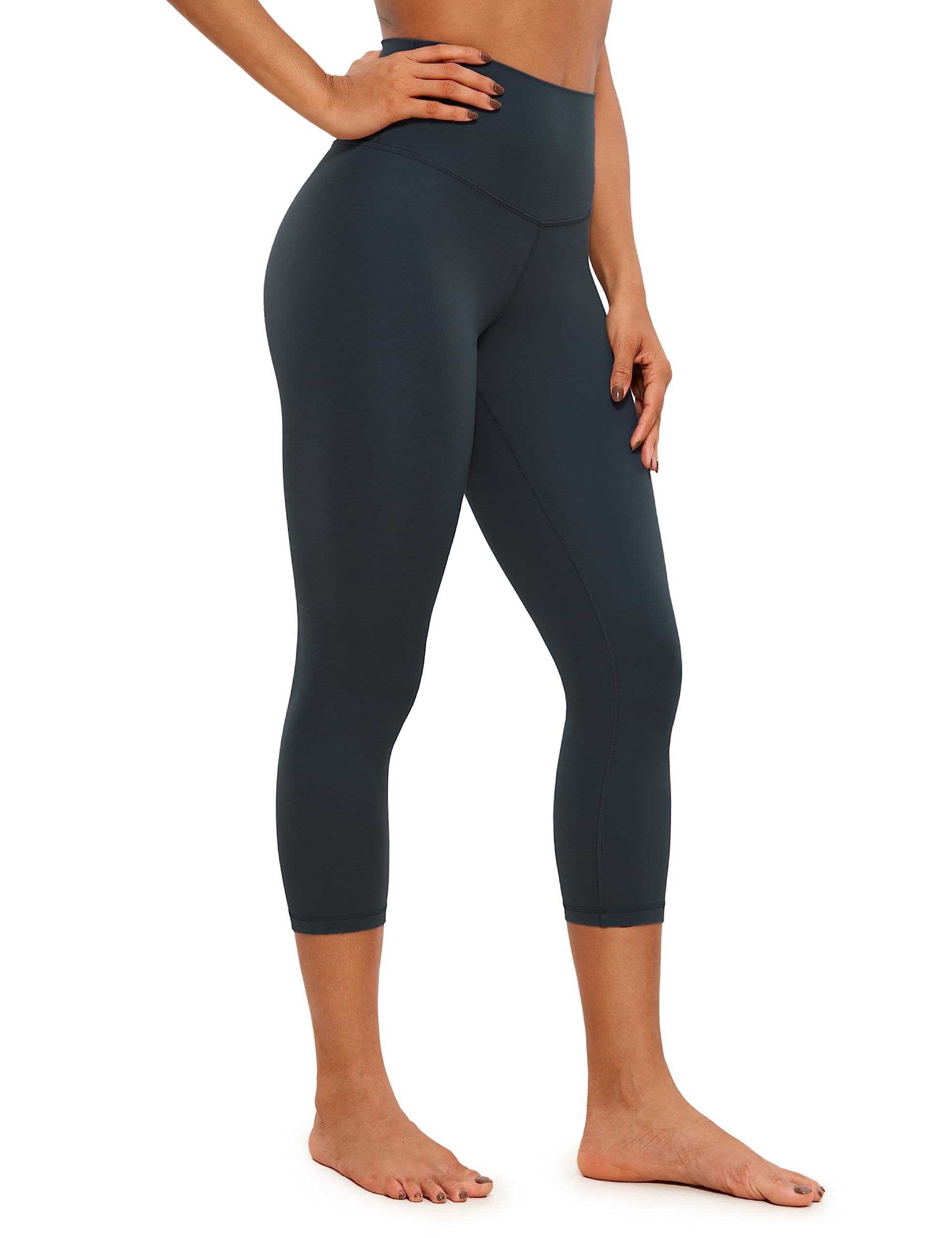 CRZ YOGA Butterluxe Yoga Capris Leggings 21'' - High Waisted Buttery Soft Lounge Womens Crop Pants