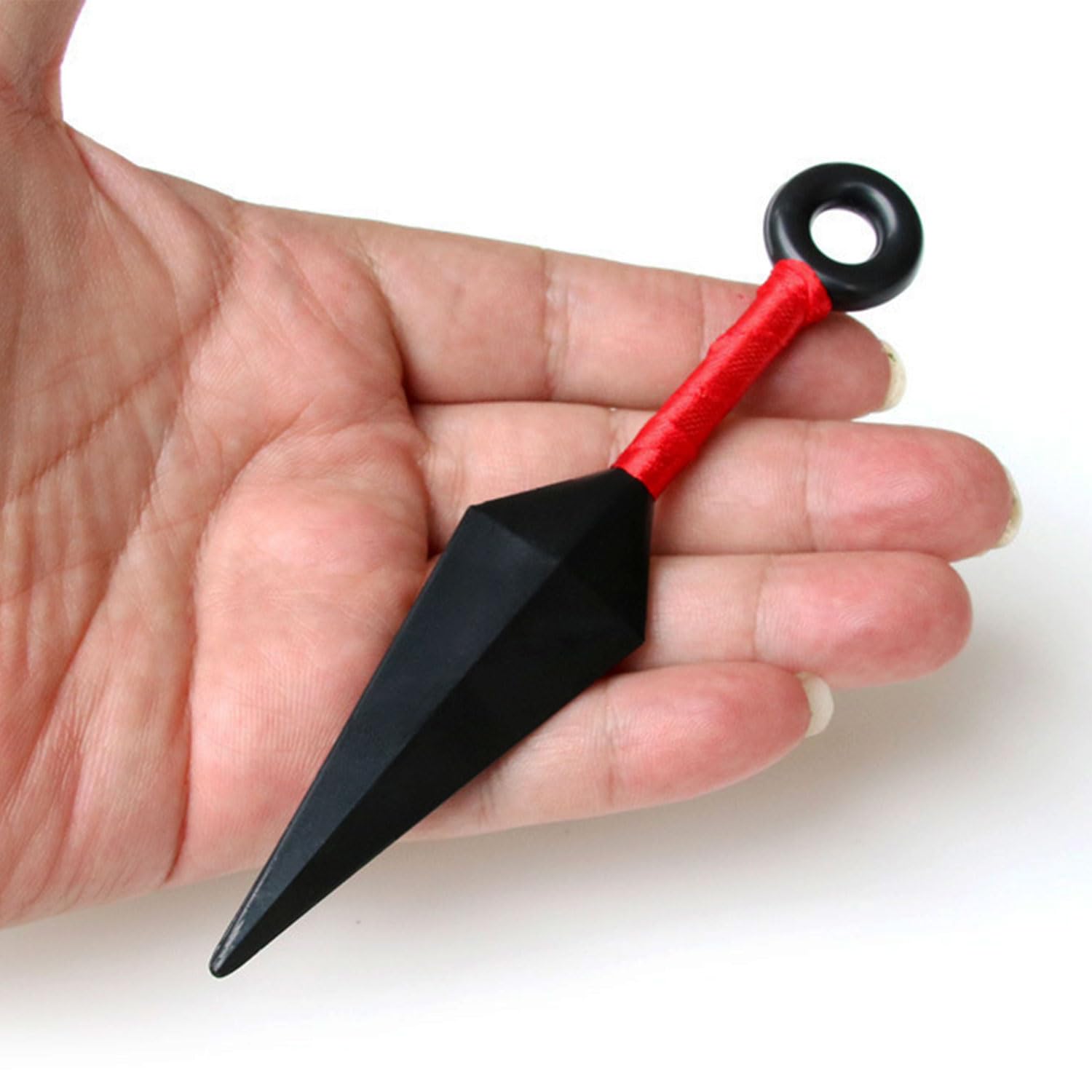 TecoKart 3 Pcs Kunai Anime Cosplay Props, Red Shurike Accessories for Anime Cosplays, Space Ninjutsu Kunai Cosplay Equipment, Japanese ABS Cosplays Prop(13cm/5.12in) - Image 6 thumbnail
