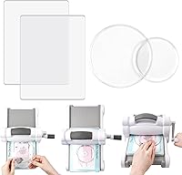 Vista 24 de BAOFALI 6 unidades/3 pares de almohadillas de corte estándar para máquina de troquelar; placas de corte de plástico de policarbonato transparente