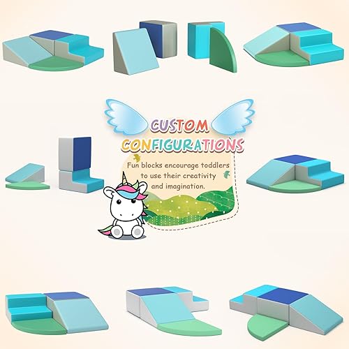 Miniatura 3 de Bloques de escalada de espuma para niños pequeños, 4 bloques de escalada para niños pequeños de 1 a 3 años, escalada suave para niños pequeños,