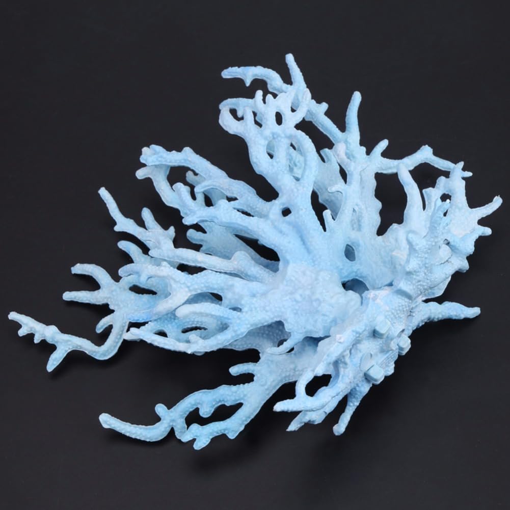 Senda Decorazione artificiale acquario barriera corallina ornamenti resina piante marine subacquee blu