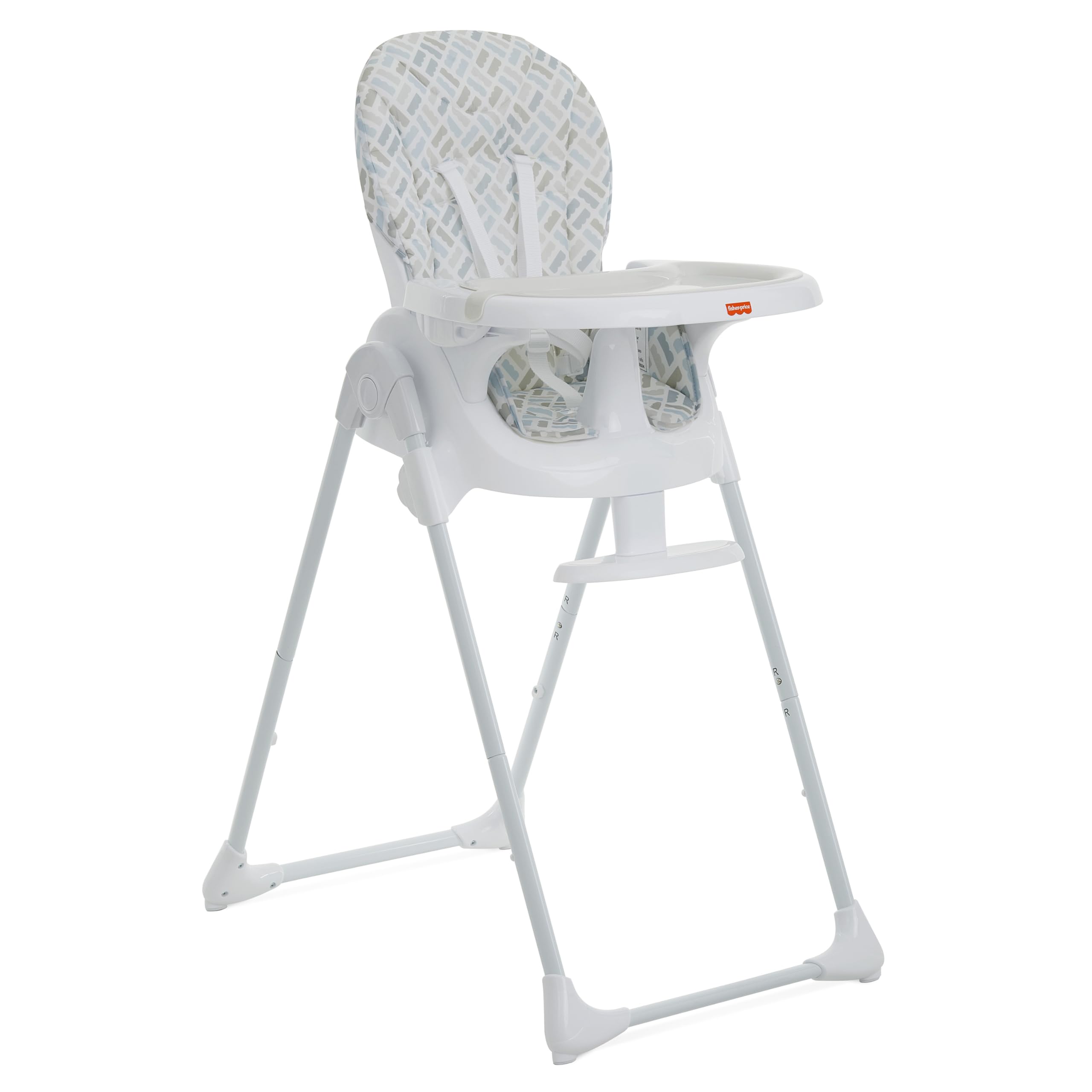 Fisher Price Tiny Bites High Chair, Seven Adjustable Height Positions Baby High Chair, Easy Quick Fold Travel High Chair, Lightweight Easy to Clean Portable High Chair