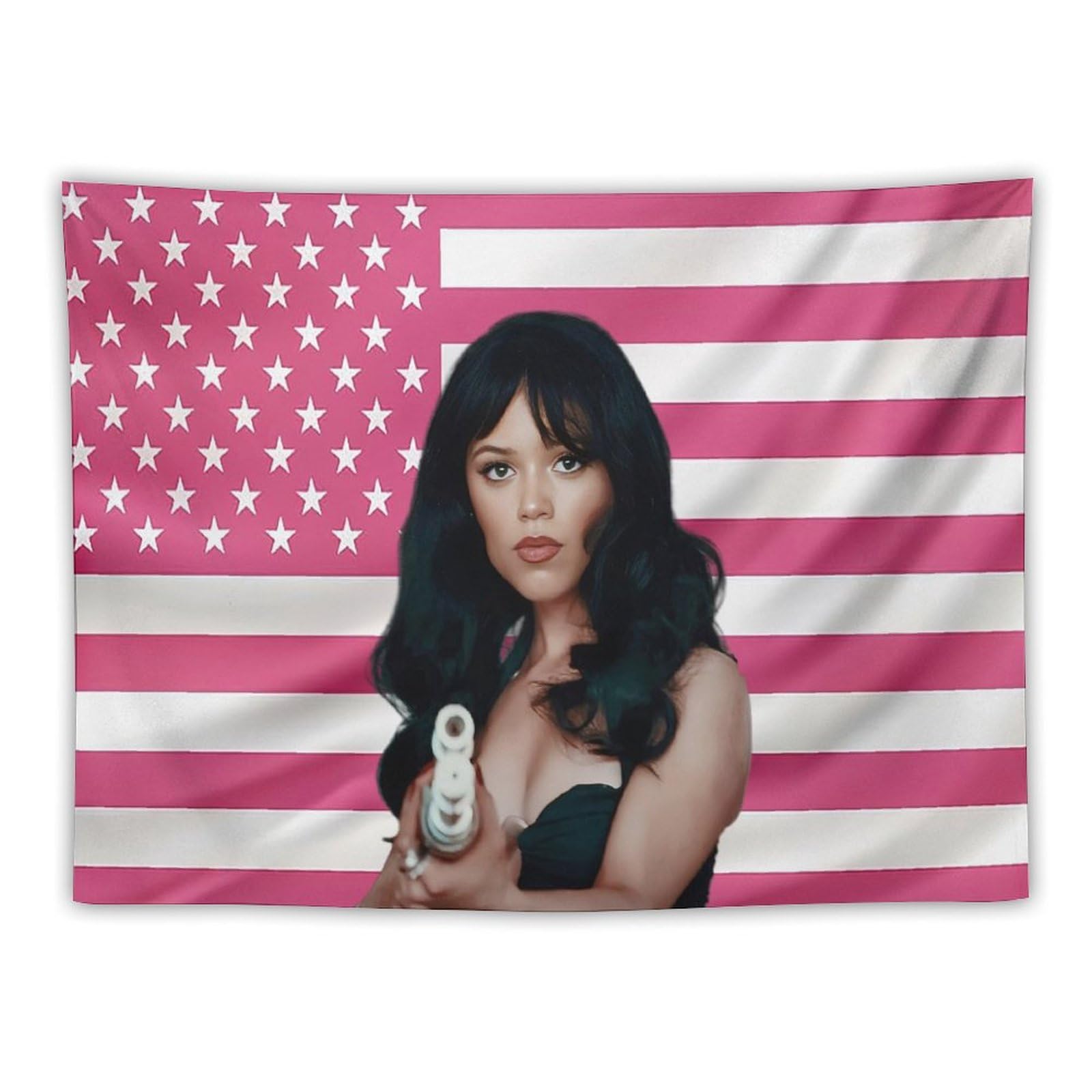 IJNFRJCDEJ Jenna American Star Tapestry Ortega Flag Tapestry Suitable for College Dormitory Cave Bedroom Living Room Office Party Decoration Fans Gift, 30"x40" Style