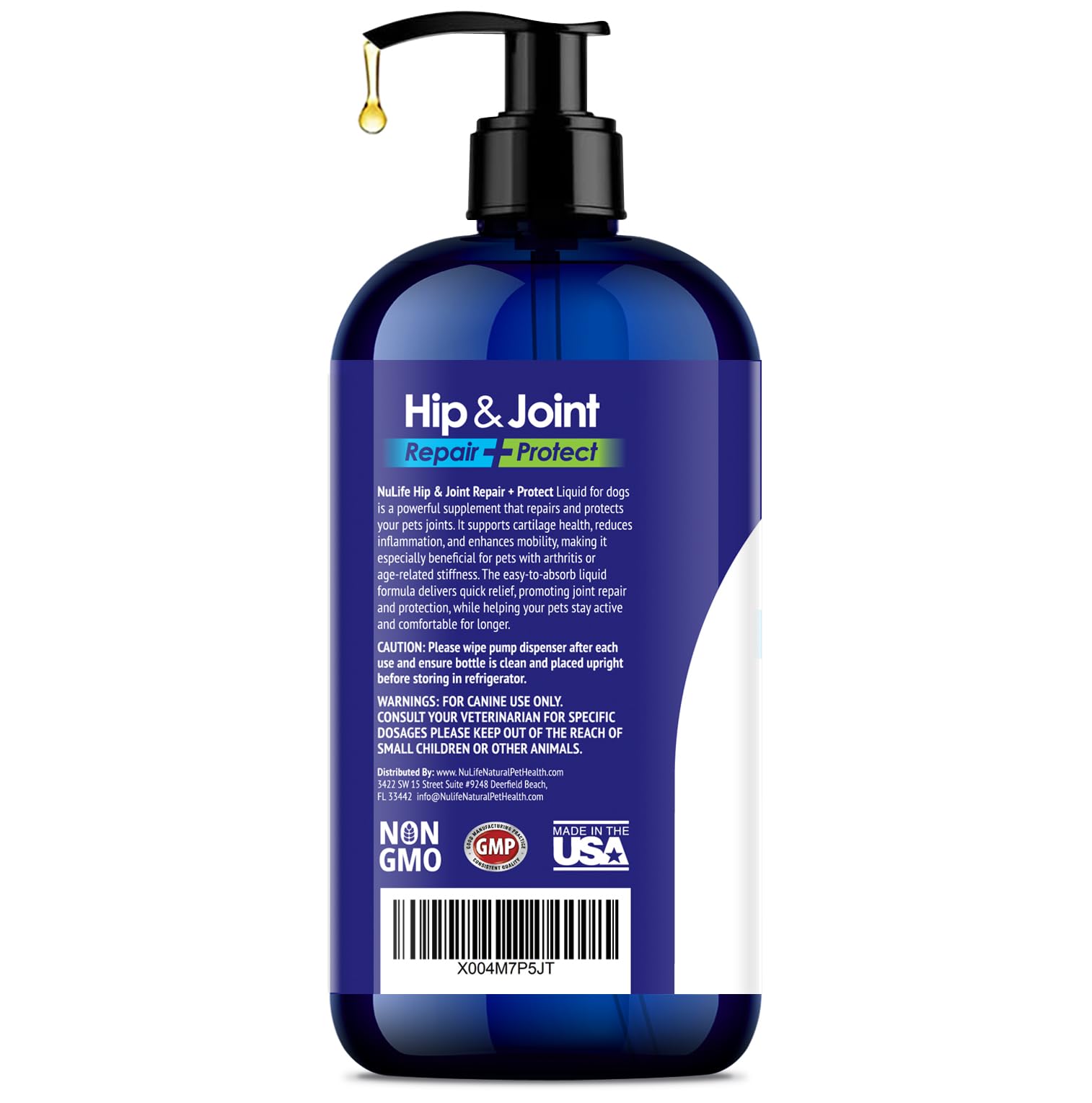 Liquid Glucosamine for Dogs - Advanced Joint Supplement for Dogs Ages with Chondroitin, MSM & Hyaluronic Acid - Repairs & Protects Joints, Supports Mobility & Pain Relief - 16oz