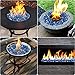 Onlyfire 10 pounds Fire Glass for Propane Fire Pit and Gas Fireplace, 1/4 Inch Reflective Firepit Glass Rocks for Fire Pit Table and Fire Bowl, High Luster Pacific Blue