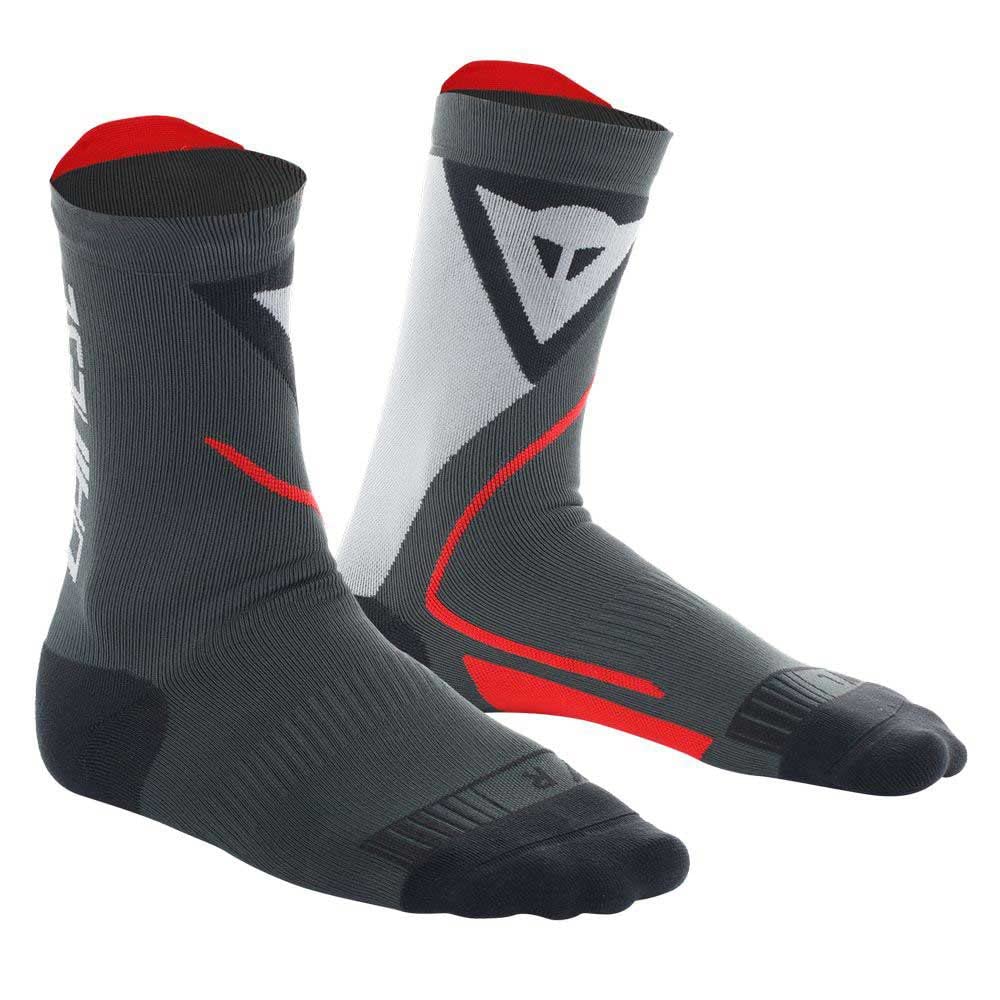 Dainese Thermo Mid Socks, Motorbike Thermal Socks, for Men and Women, Black/Red, 4244