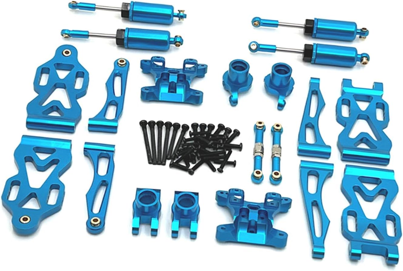 kowaku 1/16 RC Cars Metal Spare Parts RC Car Accessory, Replacement Part, Easy to Install for 16101 16102 16103 Accessories RC Car, Blue
