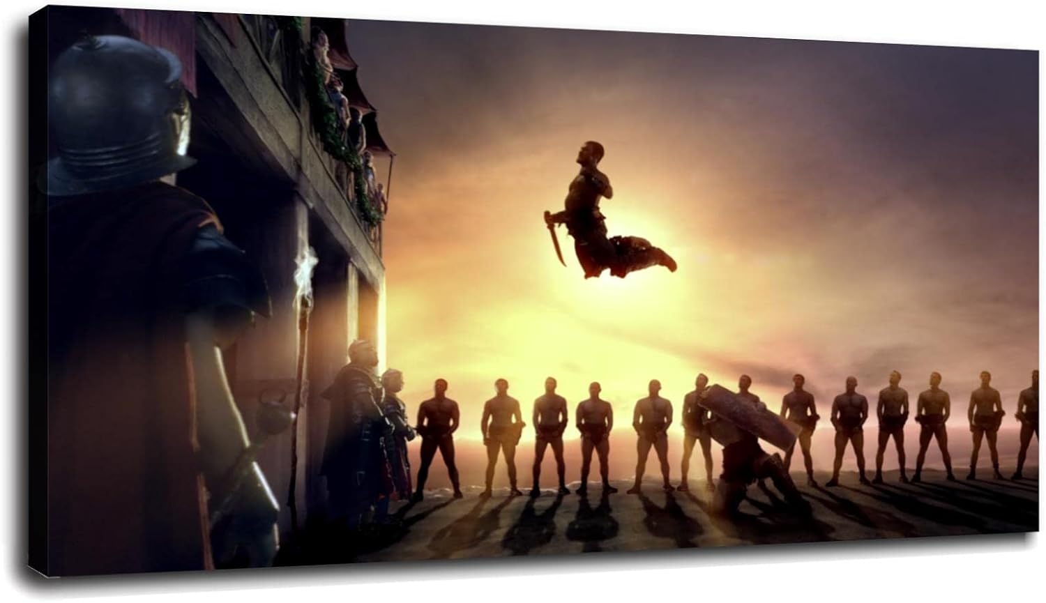 Gladiators Poster Spartacus Canvas Prints Fantasy Men Wall