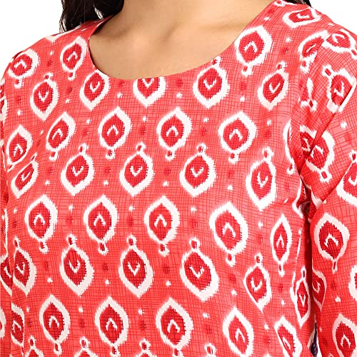 Image of Pinkmint Women's Crepe Digital Print Straight Kurta