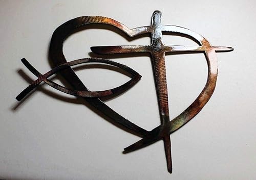 Heart Cross and Fish Special CopperBronze 11