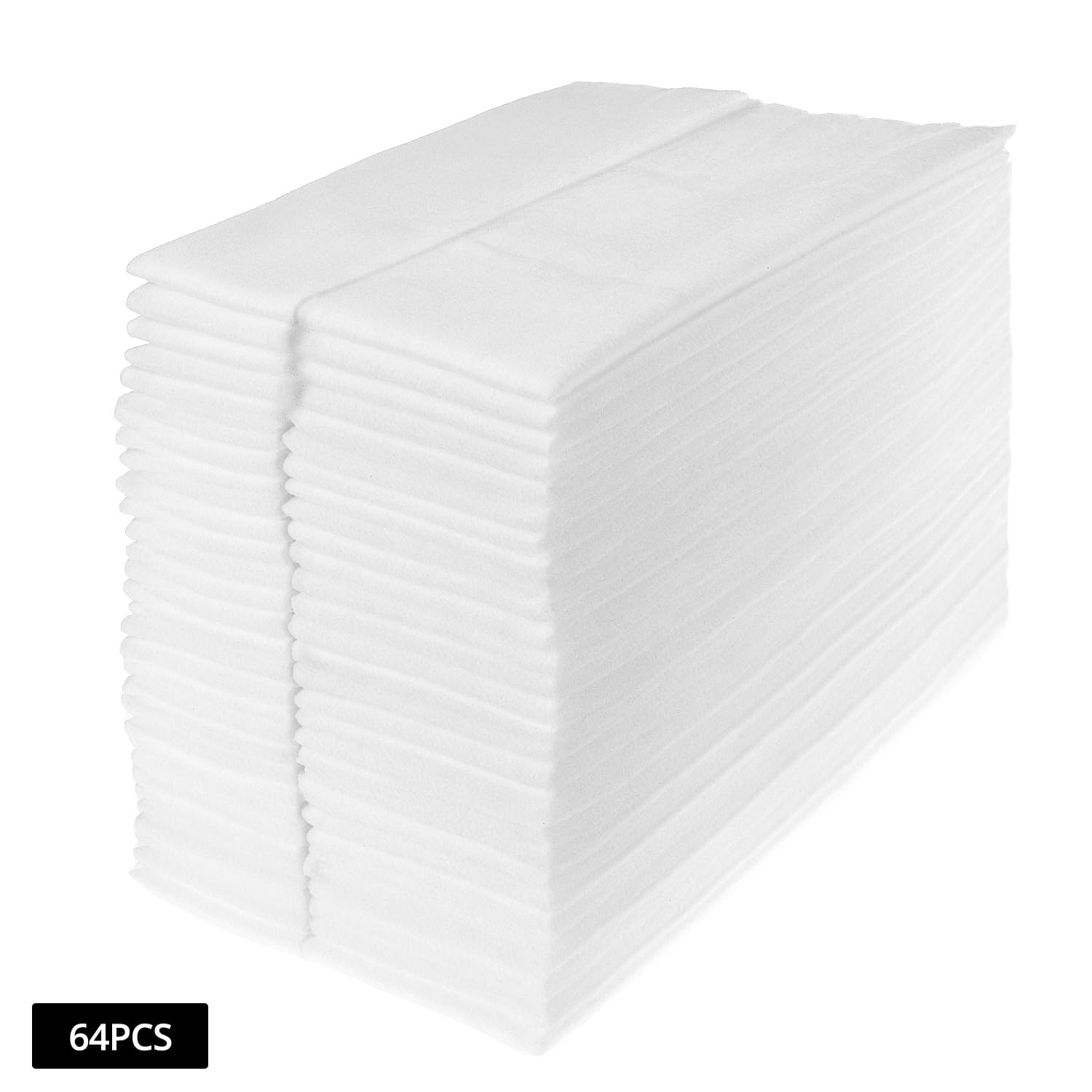 QWORK® 64 Unidades Recambio Almohadillas de Trapo de Barrido en Seco Compatibles con Swiffer Sweeper