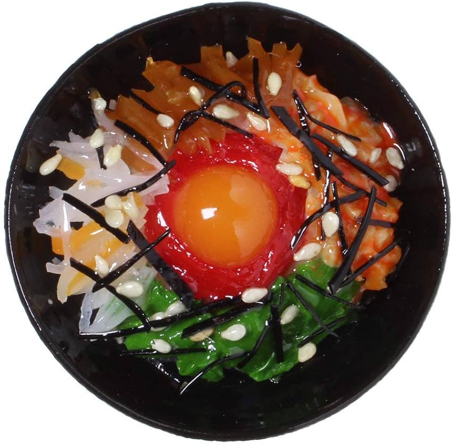 Amazon.co.jp: 食品サンプル屋さんのマグネット（石焼ビビンバ）【食品