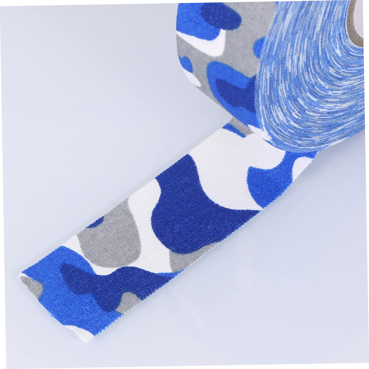 HANABASS 2Pcs Durable Camouflage Hockey Stick Tape Slip Wear Resistant Sports Grip Wrapper for Enhanced Stick Handling Blue Camouflage